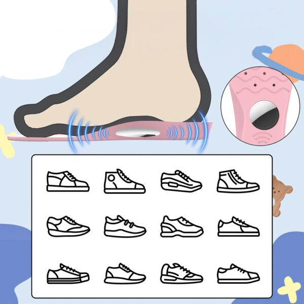 Wkładki do butów - etui ochronne na AirTag (175mm-190mm) - różowepol