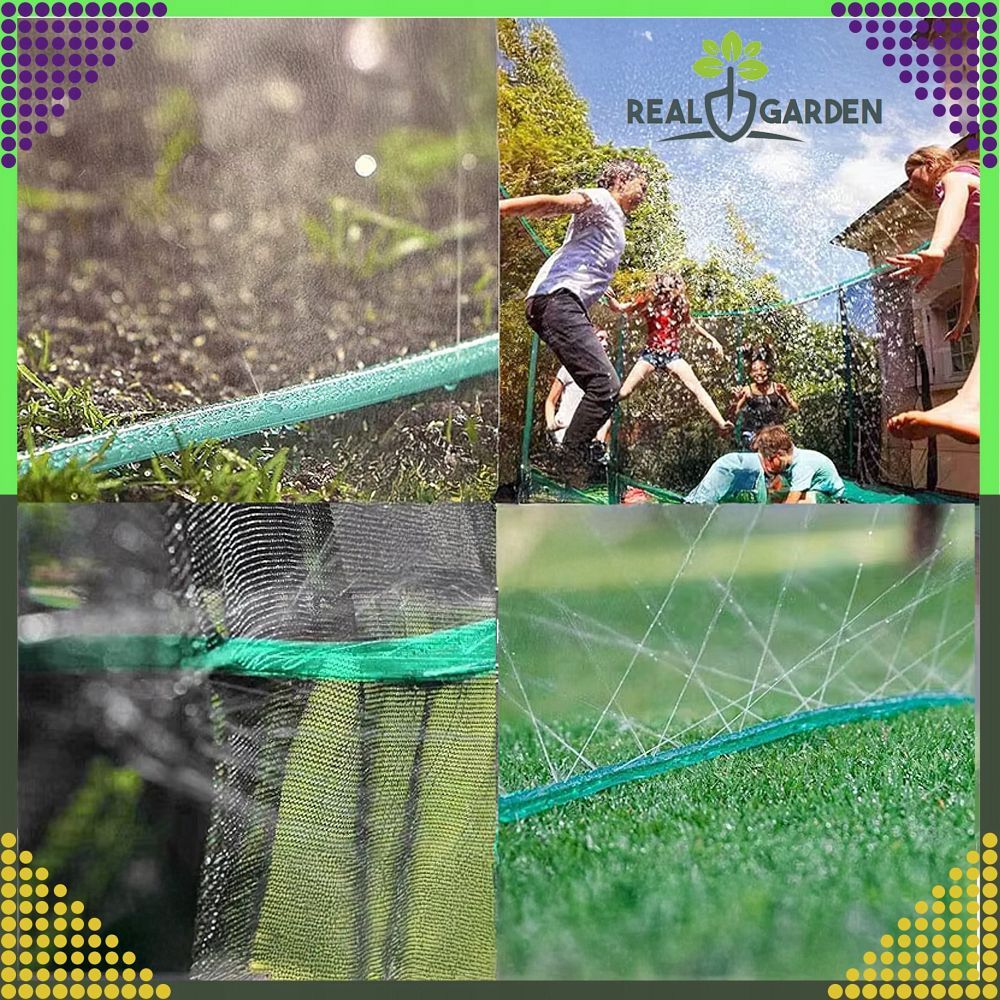 Garden hose sprinkler with quick connectors 4,5 m RC-K-1473 green