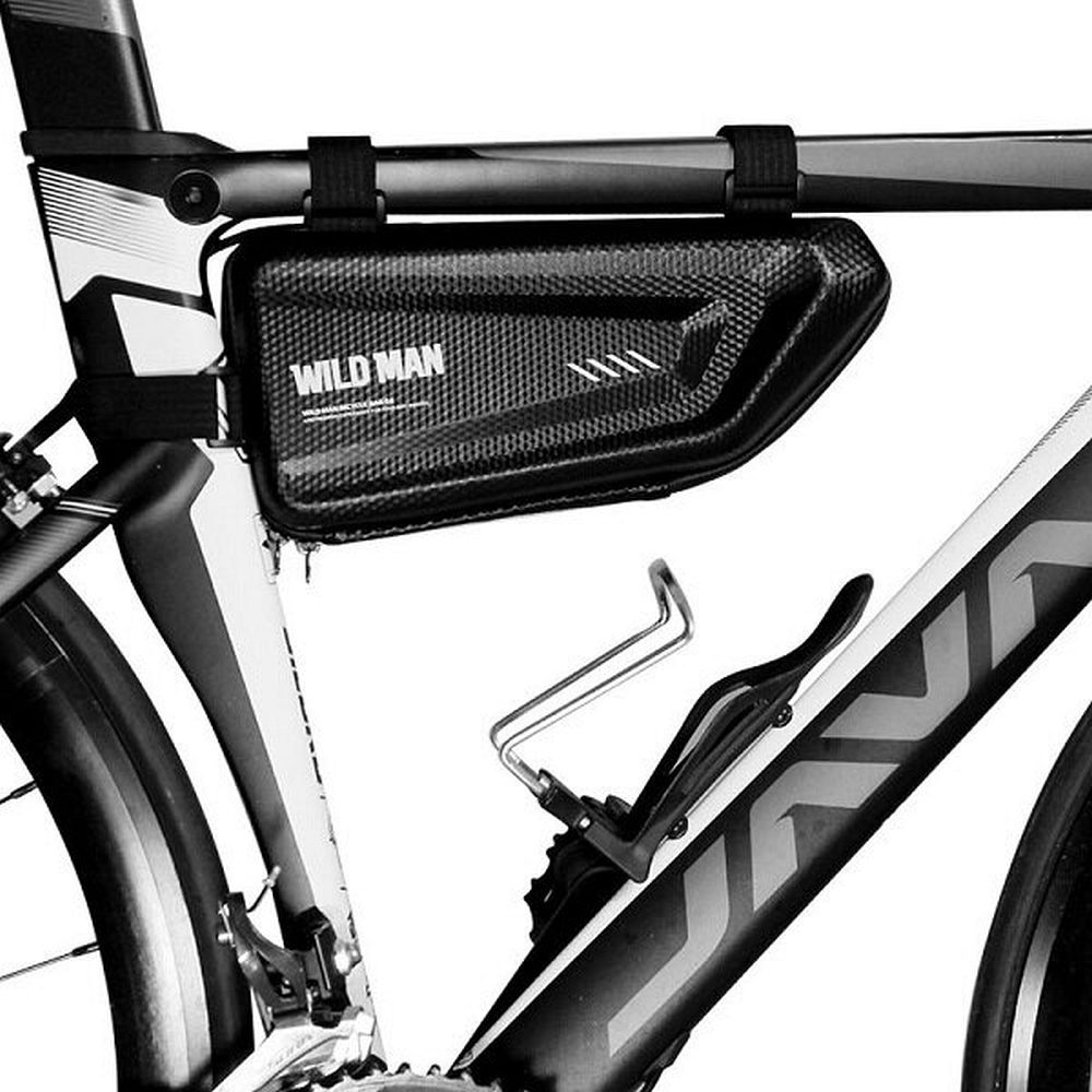 1ba9b77d0069018be55ae9bb81f395b8 WILDMAN traveling bag under the bike frame with zipper 1,5L E4 black