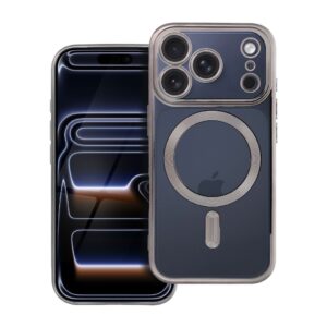 ELECTRO MAG COVER case compatible with MagSafe for IPHONE 17 Pro (full ring) grey titanium