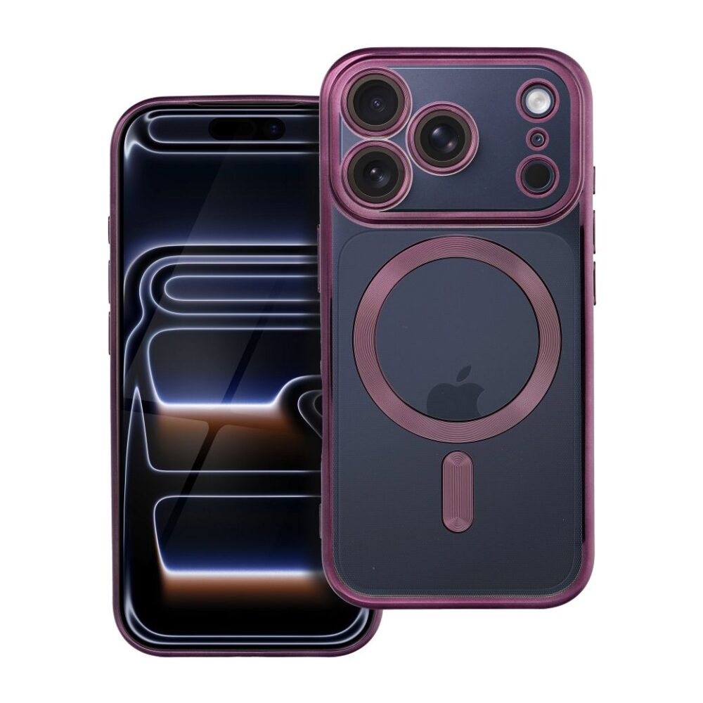 1ccd705691d20796f45acf736783d45d ELECTRO MAG COVER case compatible with MagSafe for IPHONE 17 Pro (full ring) deep purple