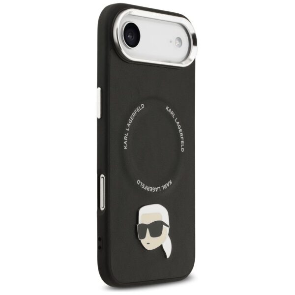 KARL LAGERFELD case for IPHONE 17 Air compatible with MagSafe KLHMP17MPSMLRKLK (PU Karl Pin) black