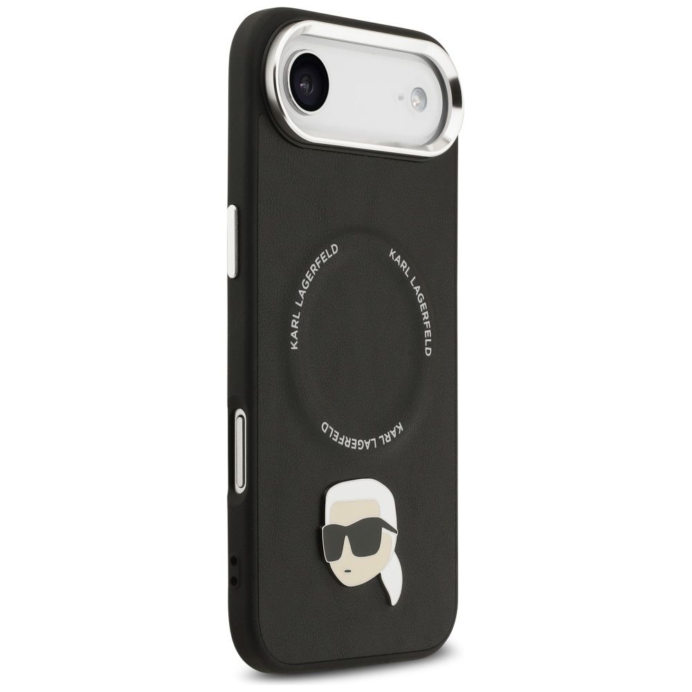 1ed9b56dee78d961c35af837429e32b3 KARL LAGERFELD case for IPHONE 17 Air compatible with MagSafe KLHMP17MPSMLRKLK (PU Karl Pin) black