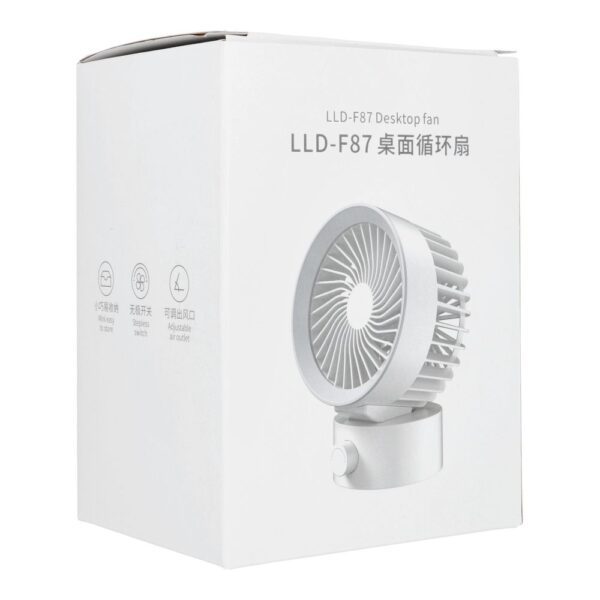 1fa8c89528ba6bd241cd7fb110fd3ca9 Desk fan powered by USB A LLD-F87U white