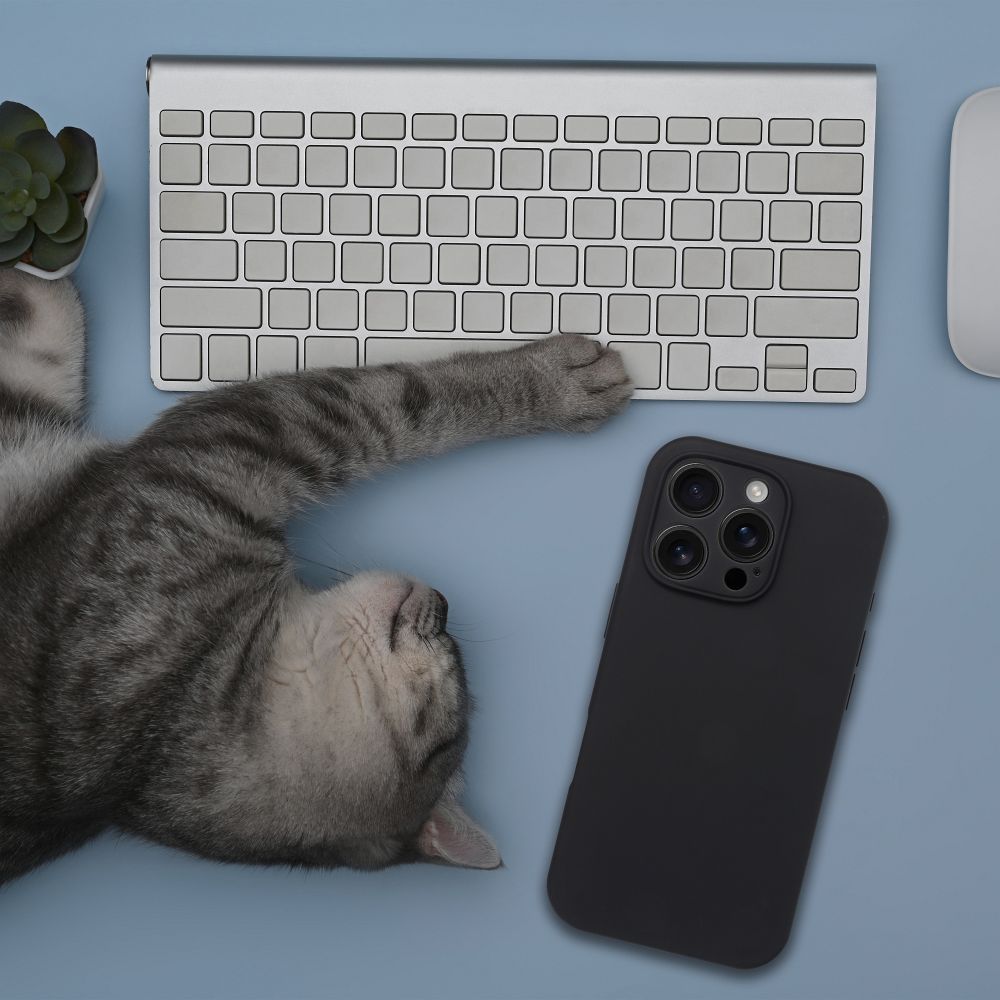 1fe2a5349d19e5ff64c60d15fc7f7ad8 Case SILICONE 2mm for IPHONE 16 Pro compatible with MagSafe black