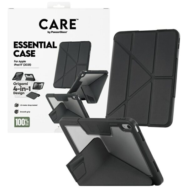 Care by PanzerGlass Y fold case for iPad 11" 2025 (11th gen.) - blackeng