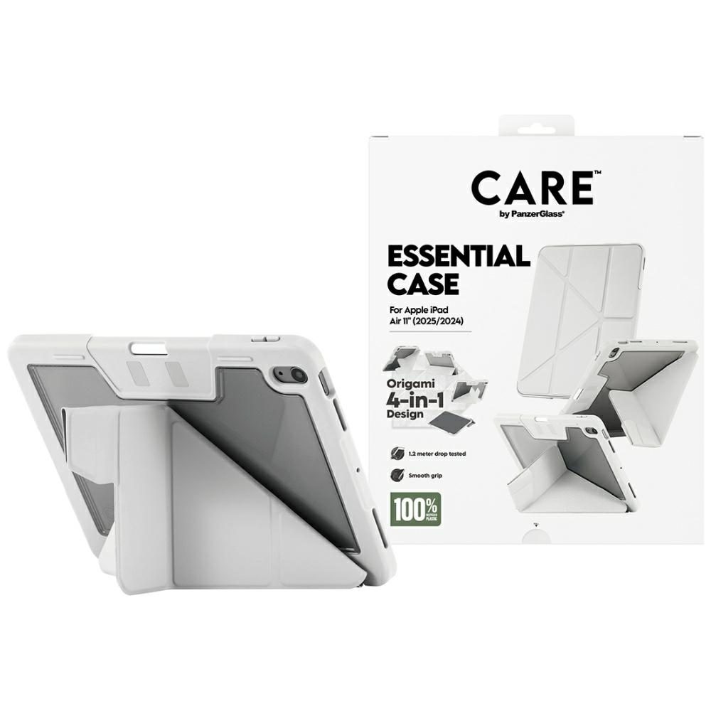 201474_1 Care by PanzerGlass Y fold case for iPad Air 11" 2025 (7th generation) / iPad Air 11" 2024 (6th generation) - light grayeng