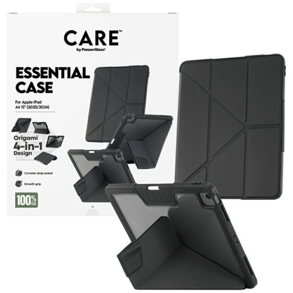 Care by PanzerGlass Y fold case for iPad Air 13" 2024 / 2025 - blackeng