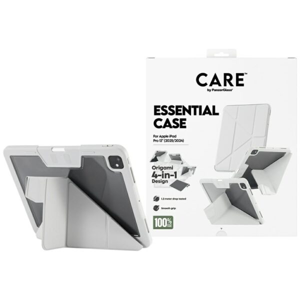 Care by PanzerGlass Y fold case for iPad Pro 13" 2024 / 2025 - light grayeng
