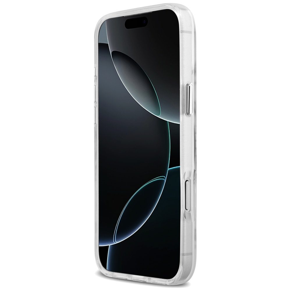 Guess Metal Outline MagSafe case for iPhone 17 Pro Max - silvereng