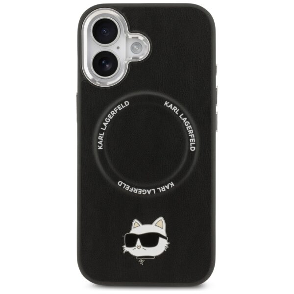 Karl Lagerfeld Choupette Pin MagSafe Case for iPhone 17 - Blackeng