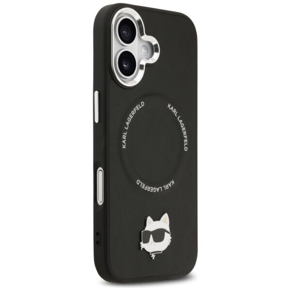 Karl Lagerfeld Choupette Pin MagSafe Case for iPhone 17 - Blackeng