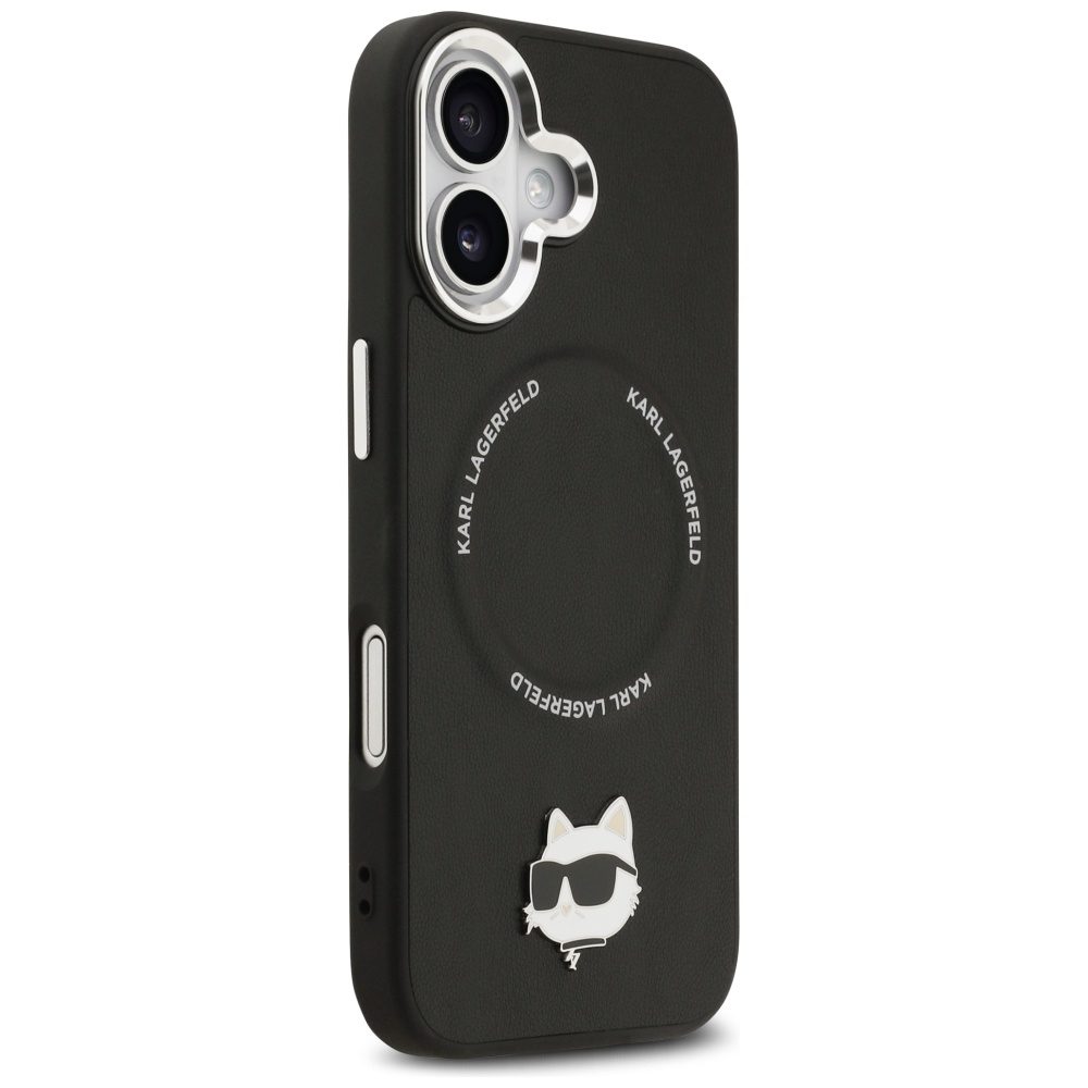 201489_4 Karl Lagerfeld Choupette Pin MagSafe Case for iPhone 17 - Blackeng
