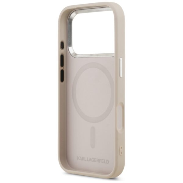 Karl Lagerfeld Choupette Pin MagSafe Case for iPhone 17 Pro Max - Pinkeng