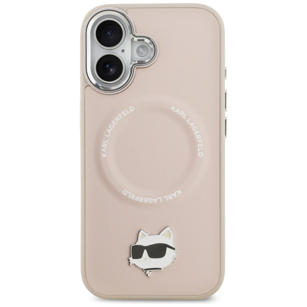 Karl Lagerfeld Choupette Pin MagSafe Case for iPhone 17 - Pinkeng
