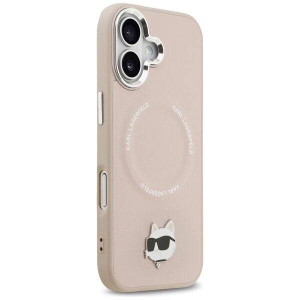 Karl Lagerfeld Choupette Pin MagSafe Case for iPhone 17 - Pinkeng