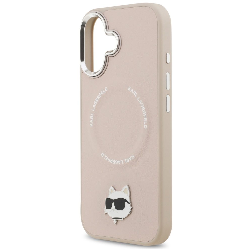 Karl Lagerfeld Choupette Pin MagSafe Case for iPhone 17 - Pinkeng