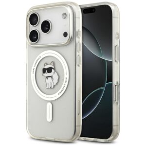 Karl Lagerfeld IML Choupette MagSafe Case for iPhone 17 Pro Max - Transparenteng