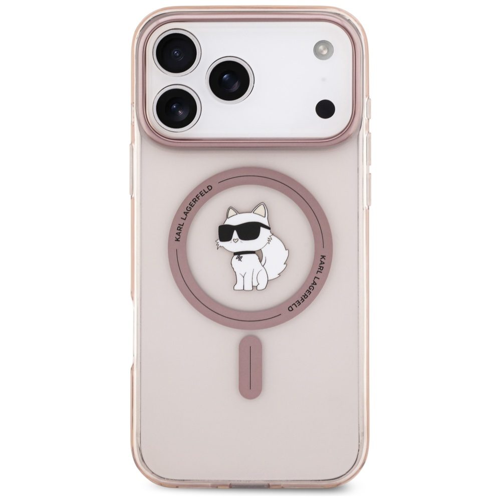 201498_3 Karl Lagerfeld IML Choupette MagSafe Case for iPhone 17 Pro Max - Pinkeng