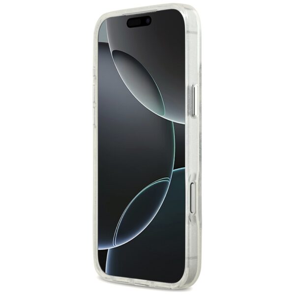 Karl Lagerfeld IML Glitter Karl & Choupette Sketch Logo MagSafe Case for iPhone 17 Pro Max - Cleareng