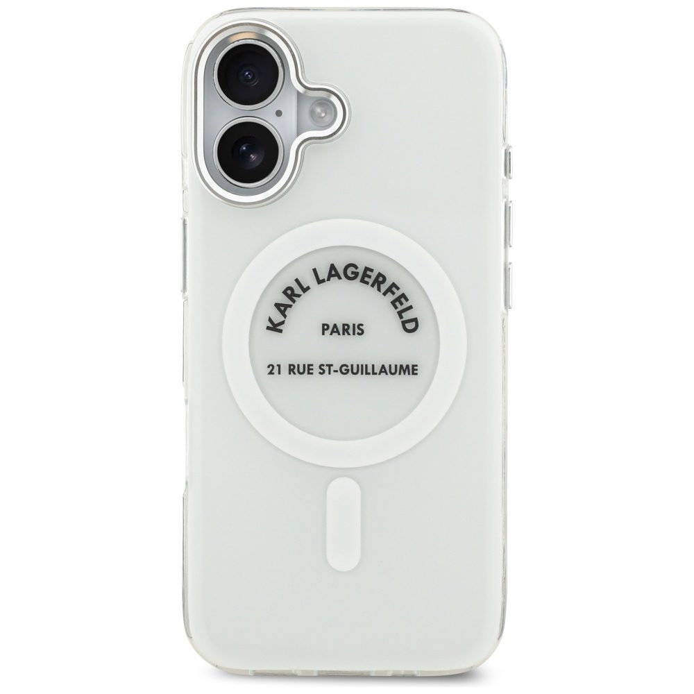 Karl Lagerfeld IML Karl RSG Logo MagSafe Case for iPhone 17 - Transparenteng
