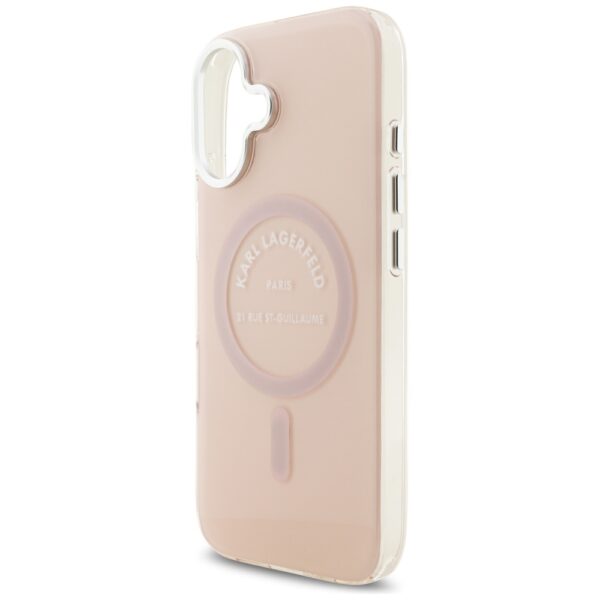 Karl Lagerfeld IML Karl RSG Logo MagSafe Case for iPhone 17 - Pinkeng