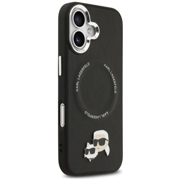 Karl Lagerfeld Karl & Choupette Pins MagSafe Case for iPhone 17 - Blackeng