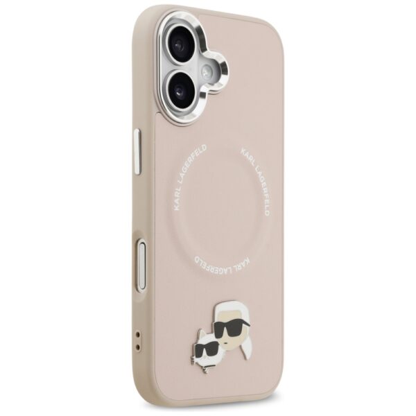 Karl Lagerfeld Karl & Choupette Pins MagSafe Case for iPhone 17 Pinkeng