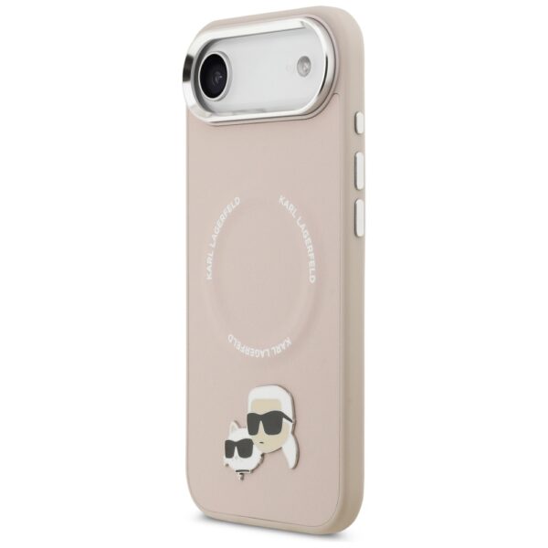 Karl Lagerfeld Karl & Choupette Pins MagSafe Case for iPhone Air Pinkeng