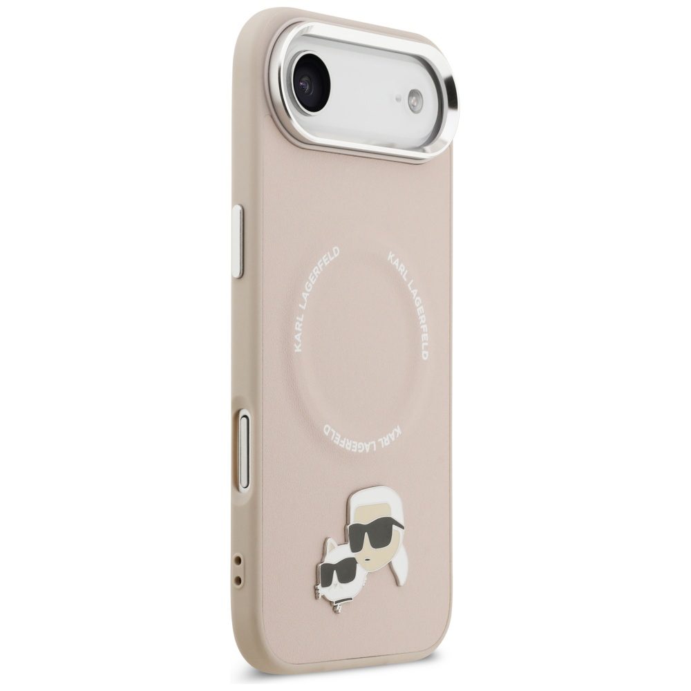 Karl Lagerfeld Karl & Choupette Pins MagSafe Case for iPhone Air Pinkeng