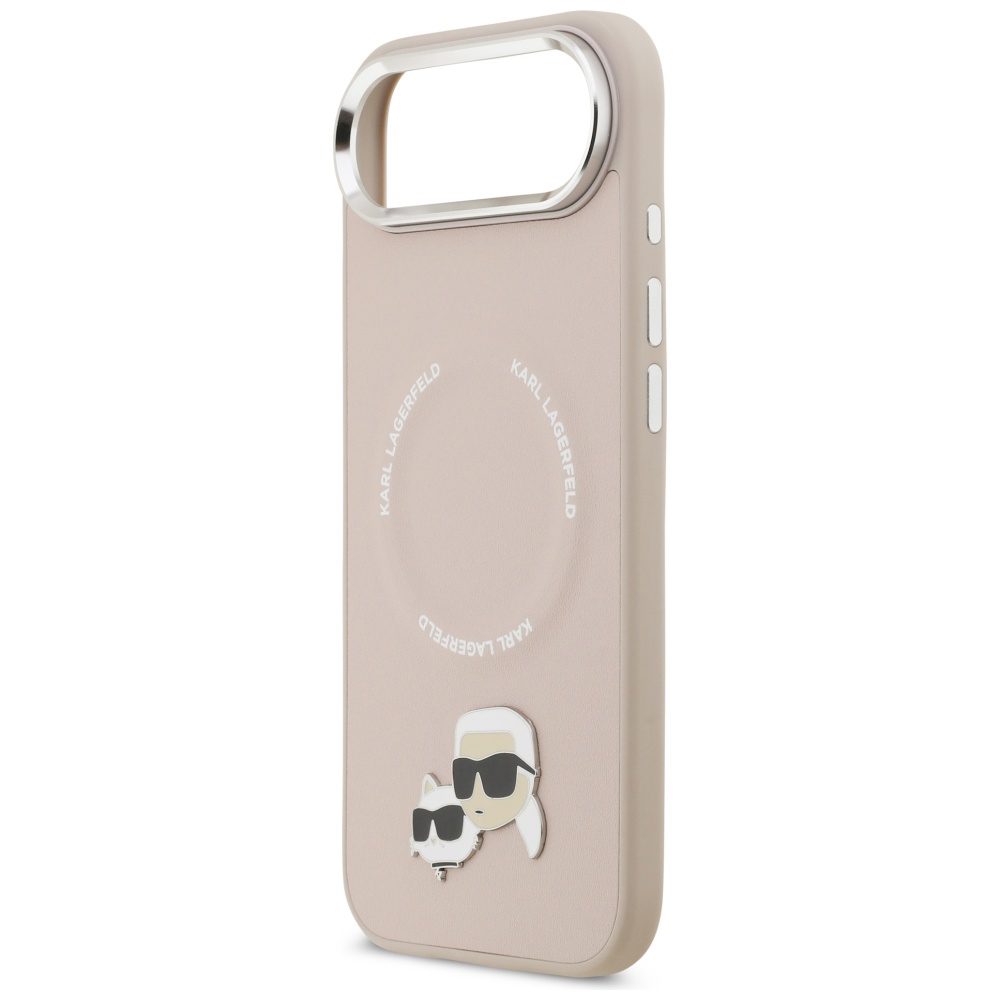 Karl Lagerfeld Karl & Choupette Pins MagSafe Case for iPhone Air Pinkeng