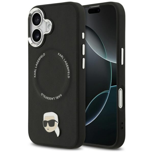 Karl Lagerfeld Karl Pin MagSafe Case for iPhone 17 - Blackeng
