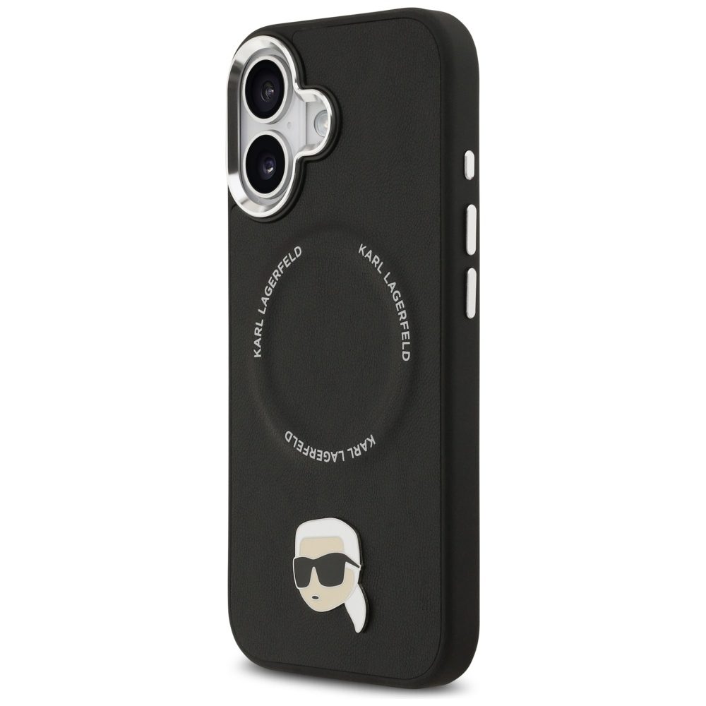 201526_2 Karl Lagerfeld Karl Pin MagSafe Case for iPhone 17 - Blackeng