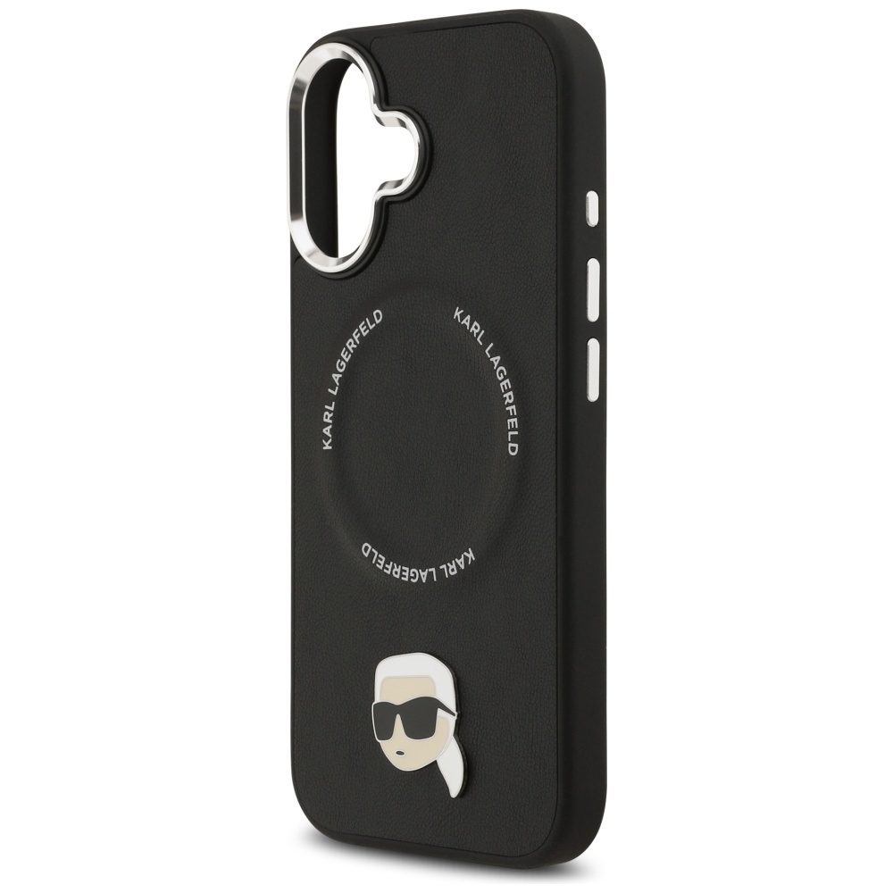 201526_6 Karl Lagerfeld Karl Pin MagSafe Case for iPhone 17 - Blackeng