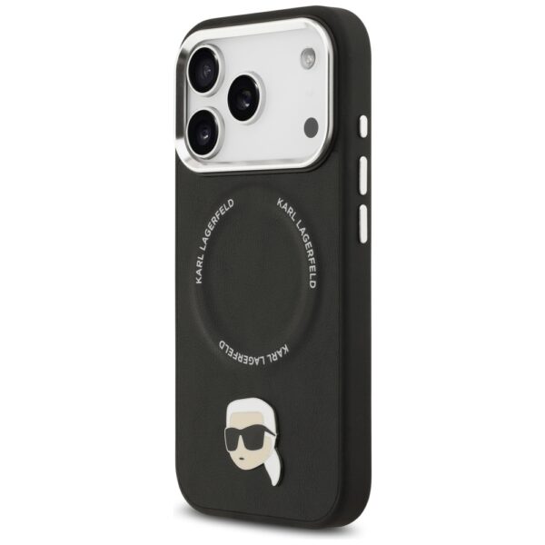 Karl Lagerfeld Karl Pin MagSafe Case for iPhone 17 Pro - Blackeng
