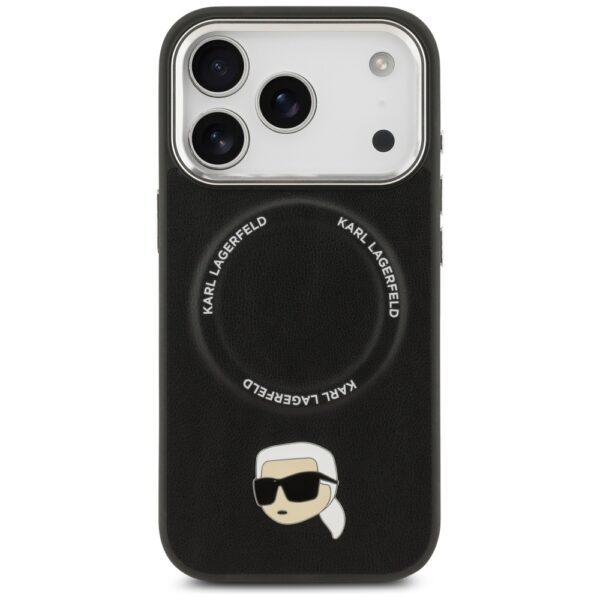 Karl Lagerfeld Karl Pin MagSafe Case for iPhone 17 Pro - Blackeng