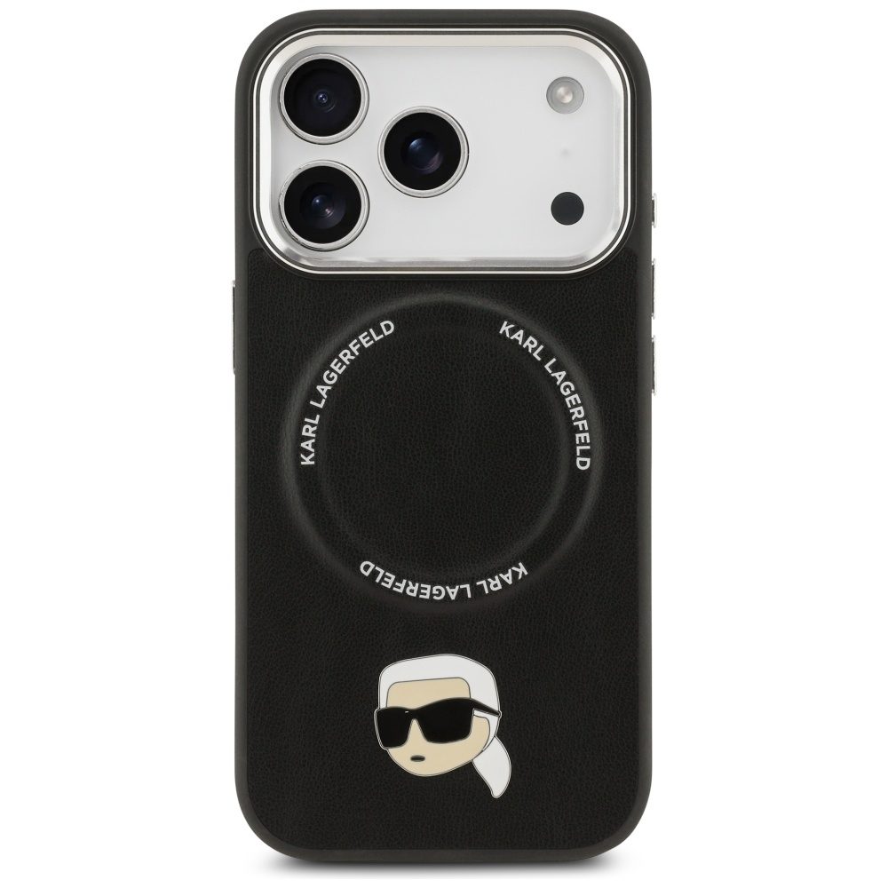 Karl Lagerfeld Karl Pin MagSafe Case for iPhone 17 Pro Max - Blackeng