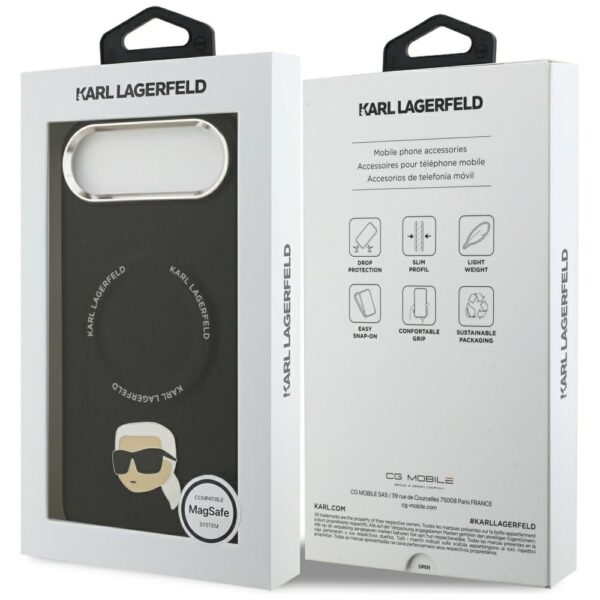 Karl Lagerfeld Karl Pin MagSafe Case for iPhone Air - Blackeng