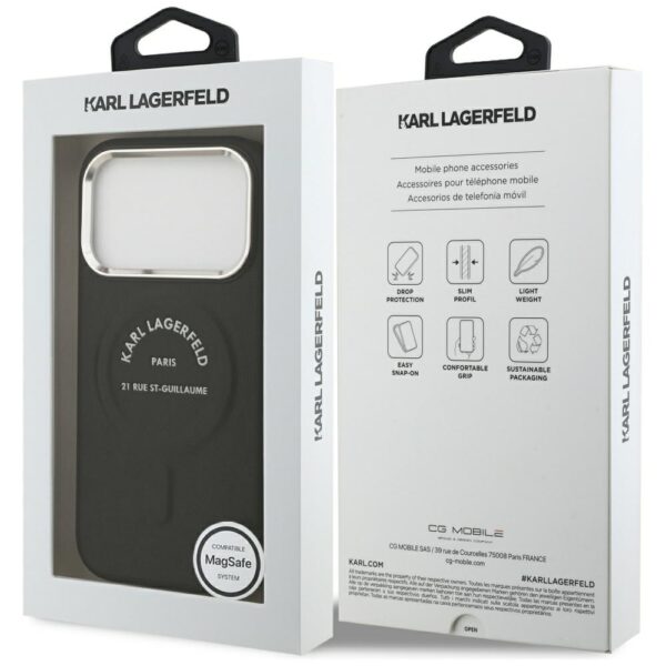 Karl Lagerfeld Karl RSG Logo MagSafe Case for iPhone 17 Pro - Blackeng