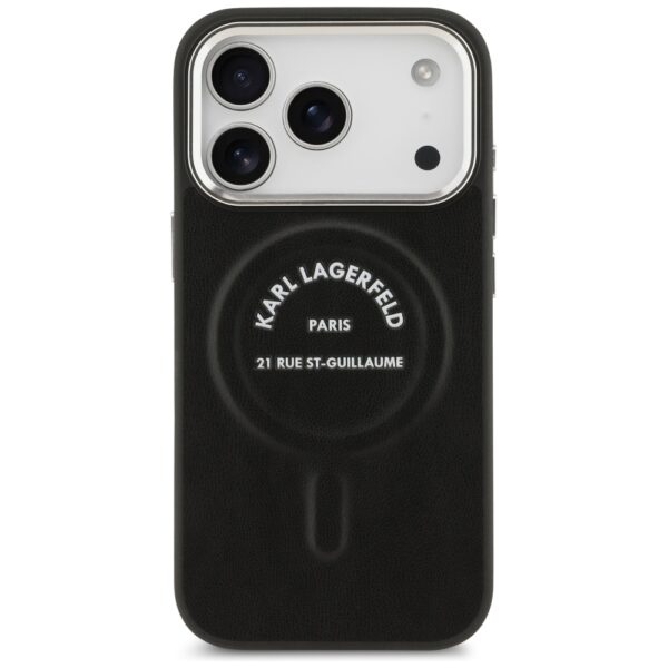 Karl Lagerfeld Karl RSG Logo MagSafe Case for iPhone 17 Pro Max - Blackeng