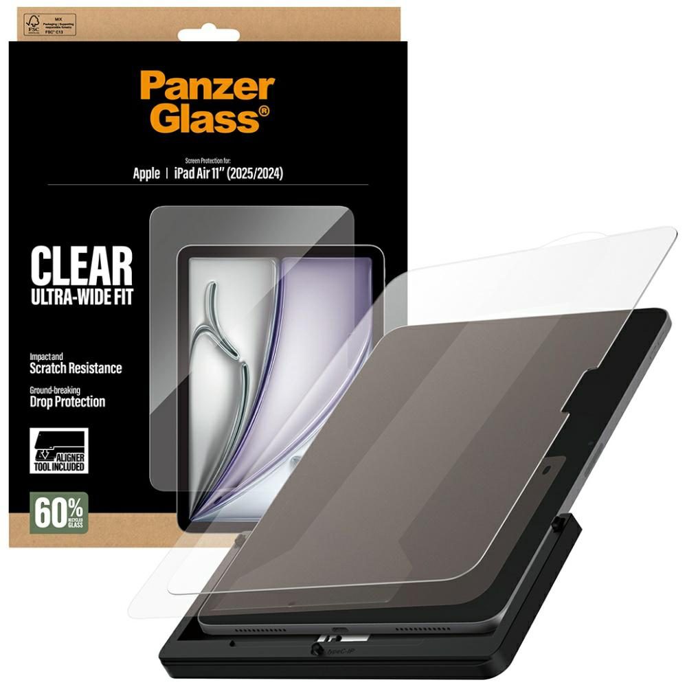 PanzerGlass Ultra-Wide Fit Tempered Glass for iPad Air 11" 2025 (7th Gen.) / iPad Air 11" 2024 (6th Gen.)eng