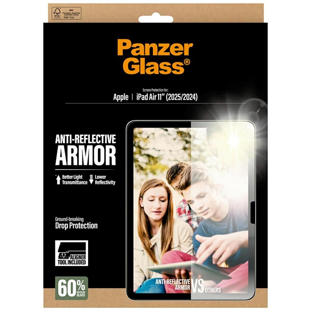 201567_5 PanzerGlass Ultra-Wide Fit Reflective Armor Tempered Glass for iPad Air 11" 2025 (7th Gen.) / iPad Air 11" 2024 (6th Gen.)eng