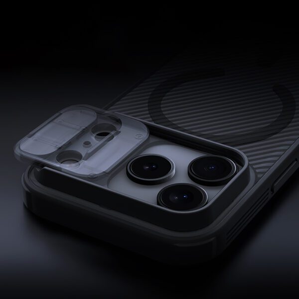 CamShield Pro Magnetic Case IP17 Pro Max Transparent blackpol