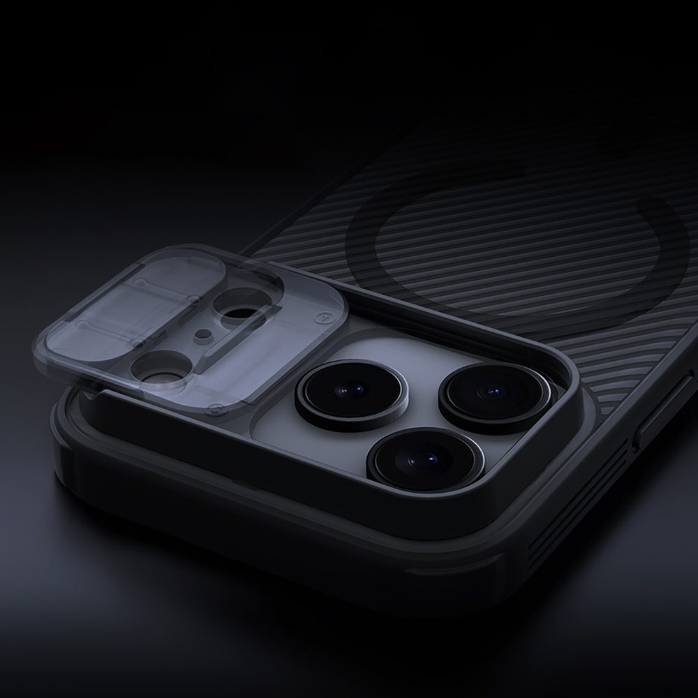 CamShield Pro Magnetic Case IP17 Pro Max Transparent blackpol