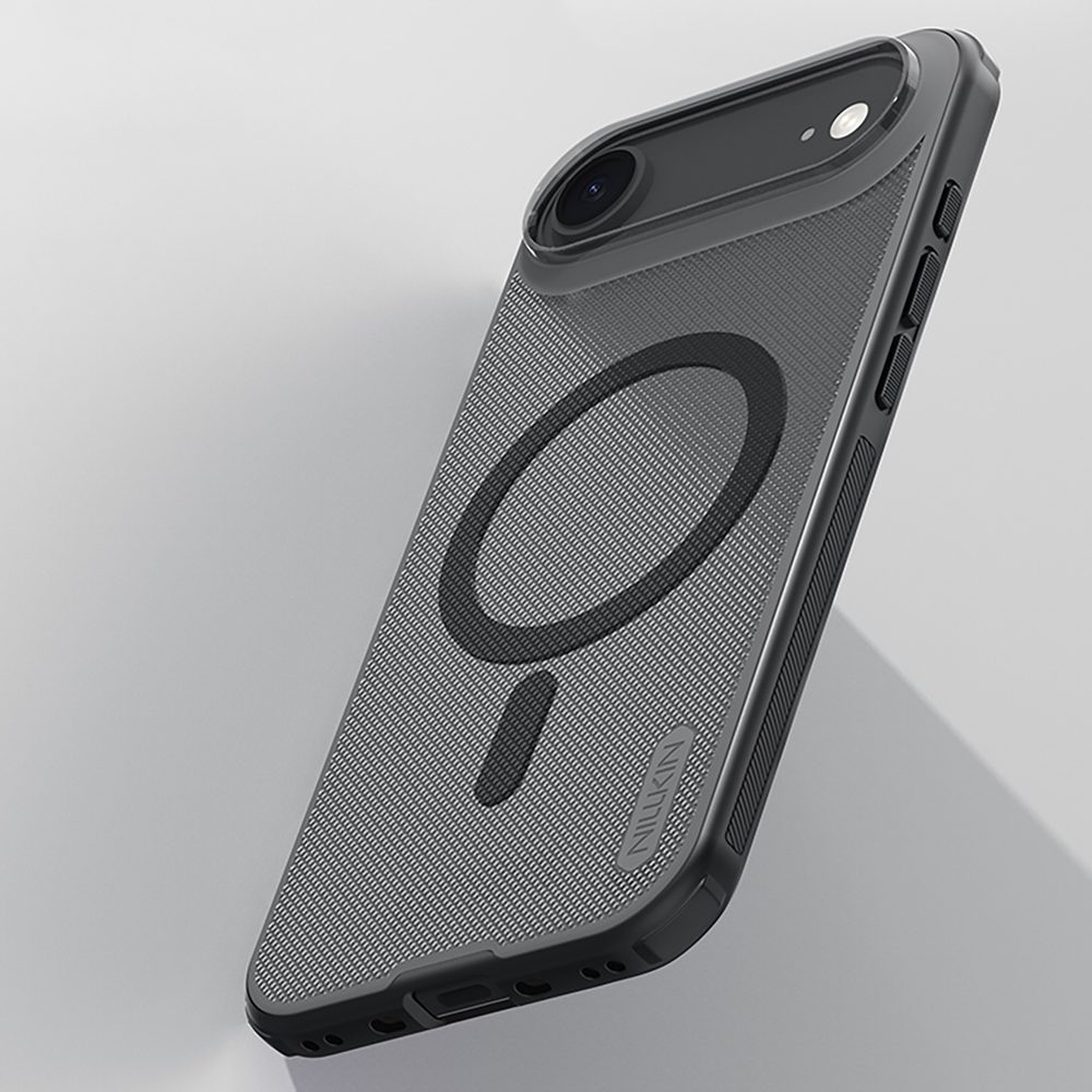 Super Frosted Shield Pro Magnetic Case IP17 Air Transparent blackpol