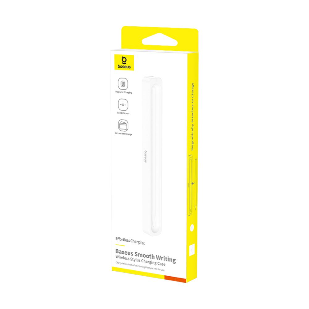 Baseus Smooth Writing Stylus Charging Case with Baseus Simple USB-C 3A Cable 30cm - Whiteeng
