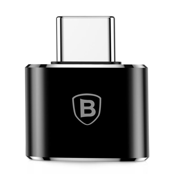 Baseus Mini USB-A to USB-C OTG Adapter - Blackeng