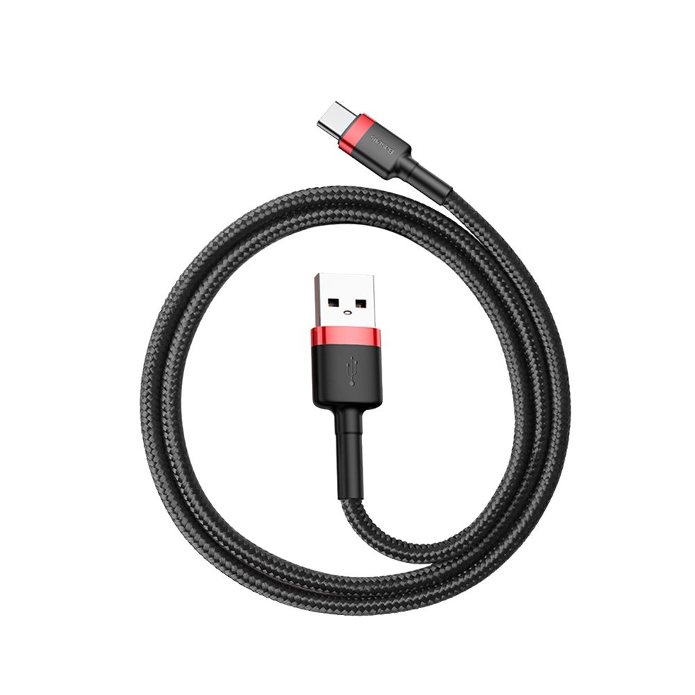 Baseus Cafule USB-A / USB-C QC 3.0 3A cable 0.5 m - black and redeng