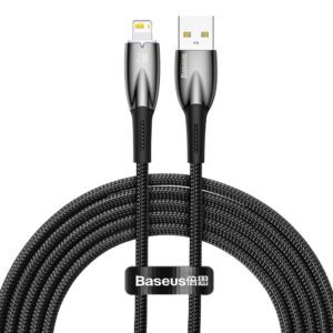 Baseus Glimmer Series cable USB-A - Lightning 480Mb/s 2.4A 2m blackeng
