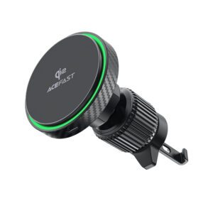 Acefast D33 Car Holder with Qi2 15W Magnetic Charger for Air Vent - Blackeng